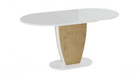 Стол обеденный «Монреаль» Тип 1 (Белый глянец/Бунратти) в Солнечном - solnechnyj.katalogmebeli.com | фото 2