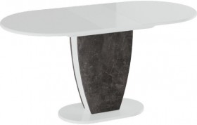 Стол обеденный «Монреаль» Тип 1 (Белый глянец/Моод темный) в Солнечном - solnechnyj.katalogmebeli.com | фото 2