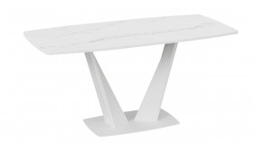 Стол раздвижной «Фабио» Тип 1 (Белый мрамор матовый) в Солнечном - solnechnyj.katalogmebeli.com | фото 4