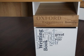 Стол с ящиками «Оксфорд» (Ривьера/Белый с рисунком) в Солнечном - solnechnyj.katalogmebeli.com | фото 9