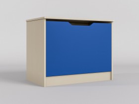 Ящик для игрушек Скай (Синий/корпус Клен) в Солнечном - solnechnyj.katalogmebeli.com | фото