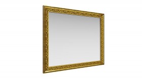 Зеркало навесное "Айрум"/(дуб кальяри / профиль: золото с орнаментом) в Солнечном - solnechnyj.katalogmebeli.com | фото 1